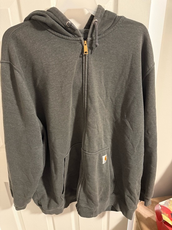 Carhartt Other - Carhartt Black Zip Hoodie with Gold Logo - 3XL